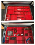 Plastic Strorage Trays for Workshop Trolley 17 pcs.