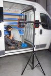 Double flow led work light 2 x 50 w