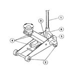 Hydraulic garage jack 2ton