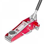 Hydraulic jack on wheels - alu/steel - 1.5 t