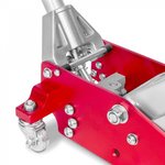 Hydraulic jack on wheels - alu/steel - 1.5 t