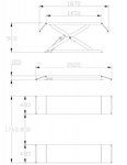 3 ton lifting table with 960 mm lifting height