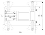 Scissor lift bridge 3 tons