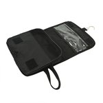 Toiletry bag foldable with hook
