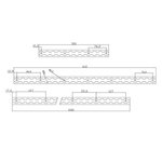 Aluminum binding rail 30cm