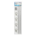 Bindrails set aluminum 2x60cm 6-piece