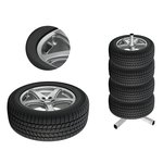 Tire marking valve caps - set of 8 pieces