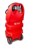 Red diesel tank 110 l, pump piusi 12 v hose + automatic gun