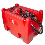 Red diesel tank pe 220i, 12v 40l pump, hose + gun