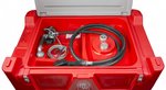 Red diesel tank pe 440 liter, 40l pump 12v, hose + gun