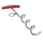 Corkscrew tether with handle
