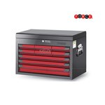 Top cabinet with 9 drawers Red and Black (gloss paint)