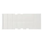 Wheel chock plastic white incl. holder