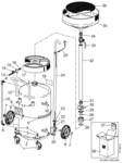 Exhausted oil drain unit 65 liter