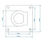 Lashing eye single 105x105mm