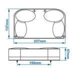 Rear light 6 functions 237x137mm left