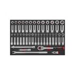 Black 8-Drawer Tool Trolley with 512-Piece Tool (EVA)