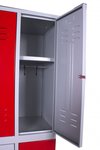 Metal cabinet with 6 doors