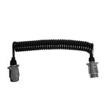 Spiral cable 4.5M with 2x plug 7-pin metal