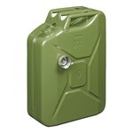 Jerrycan 20L metal green with magnetic screw cap UN- TuV/GS-approved