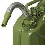Metal pouring spout flexible suitable for petrol 20mm