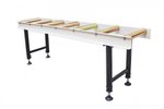 Infeed and outfeed roller table