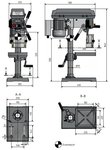 Bench drilling machine diameter 16 mm