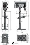 Column drilling machine diameter 25mm