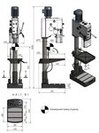 Column drilling machine - vario diameter 32mm