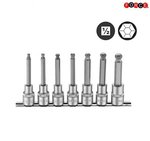 1/2 Hex ball point socket bit set 7-pcs