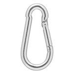 Carabine hook metal 5x50mm x10 pieces