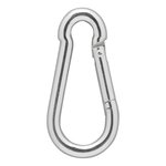 Carabiner metal 6x60mm x10 pieces