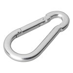 Carabiner metal 8x80mm x10 pieces