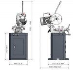 Manual circular saw diameter 315mm