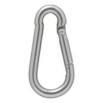 Carabine hook stainless steel 8x80mm x4 pieces