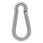 Stainless steel carabiner 8x80mm x10 pieces