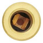 Flush-mounted box DIN 12V brass