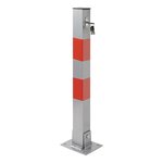 Parking post with lock