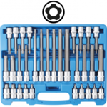 Bit Socket Set 12.5 mm (1/2) Drive TP-Star tamperproof TP20 - TP70 32 pcs