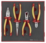 Pliers set isolated 4-part ted tray