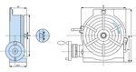 Vertical / horizontal divider - turntable 150mm