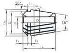 Case and collet holder incl. Collets