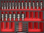 Core drill set 33 pcs - 25 or 50 mm