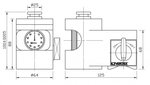 Magnetic zero point / height adjustment device 100 mm