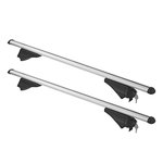 Roof rail bars for closed roof rails 120cm aluminium 75kg