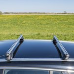 Roof rail carrier for closed roof rail 120cm aluminium 75kg