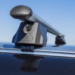 Roof rail carrier for closed roof rail 120cm aluminium 75kg