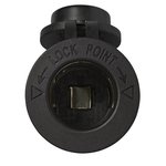 Flush mount socket DIN 12V/24V