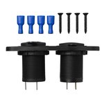 Flush-mounting kit: socket DIN + USB port double type A 2x2100mA
