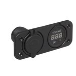 Installation kit: voltmeter 6-30V + USB port double type A 2x2100mA
